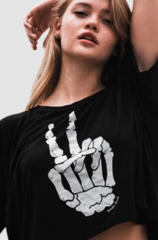 Cropped Printed T-Shirt